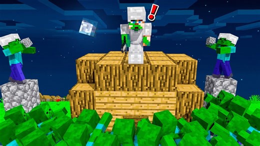 Surviving a real zombie apocalypse in Minecraft!