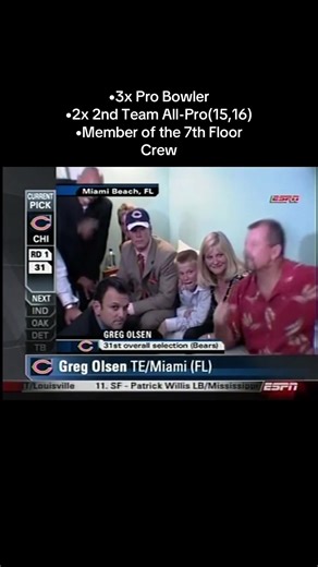 Let’s continue our look back at the 2007 NFL Draft pt 18 #nfldraft #gregolsen #nfl #nflfootball #footballtiktok
