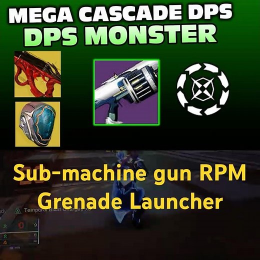 Strand Cascade Point Mega RPM Grenade Launcher DPS Monster Combo - Destiny 2