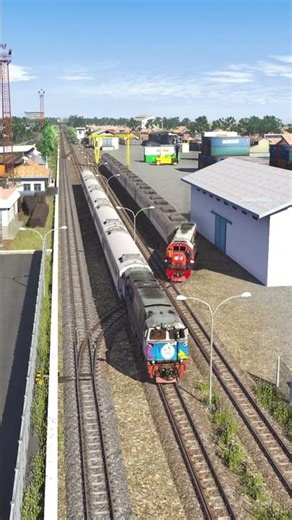 Penyambungan Gerbong Kereta Di Persilangan Berbahaya #railtrack #train #railroad #railway