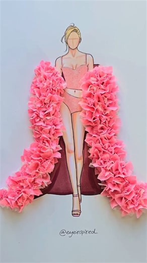 only_art8055 on Instagram: "Get ready for a fashion flashback! 🫶 I'm recreating Gigi Hadid's iconic look from the Victoria's Secret Fashion Show • • #art #artwork #artist #Fashion #style #design #designer #craft #draw #drawing #paint #painting #explorepage✨ #instagramhack #instagramfeed #instagramreels❤️ #viralreels #trendingsong #instagramgrowth #fyp #reelkarofeelkaro #algorithm #InstaReels #diwalispecial #tapedress #pinkdress #flowers Art Credit by @eyeinspired @mahiartss @sketch_with__sm @vk