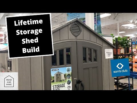 Lifetime Storage Shed Assembly 8 foot by 7.5 foot