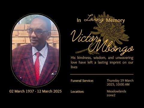Reverend Victor Mbongo Homegoing Service (19 March 2026)