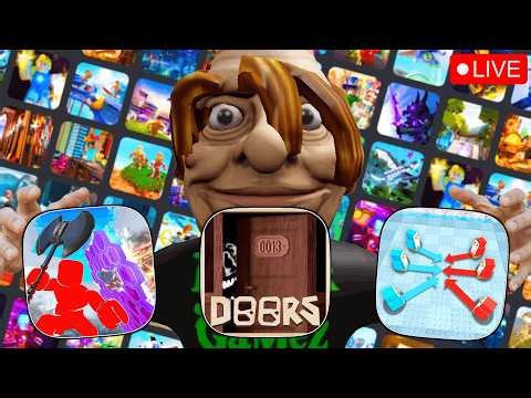 🔴 Roblox Live: Playing with Viewers - Doors - Rivals - Knockout! - Brace