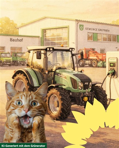🚜⚡ Zukunft oder Diesel von gestern? Im Bau- und Planungsausschuss vergangene Woche haben wir als Grüne Fraktion noch einmal deutlich gemacht, was längst auf der Hand liegt: E-Traktoren sind keine Vision mehr – sie sind Realität. Modelle bis 100 PS sind bereits in Serie. Die Vorteile: Laden mit eigenem PV-Strom, keine Abgase, bis zu 70 % geringere Betriebskosten, kaum Wartungskosten. Unserem Vorschlag, die Ausschreibung für die notwendige Neuanschaffung eines Traktors für E-Modelle zu öffnen, si