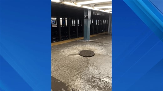 See it: NYC subway stations flooded due to heavy rain