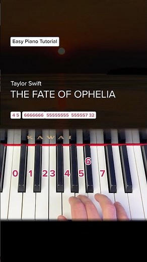 „The Fate Of Ophelia“ - Easy Piano Tutorial #pianotutorial #learnpiano #thefateofophelia