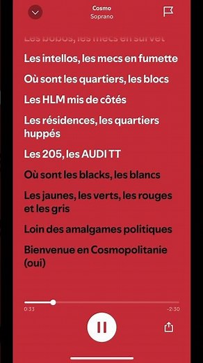 Cosmo - Soprano | Spotify Lyrics