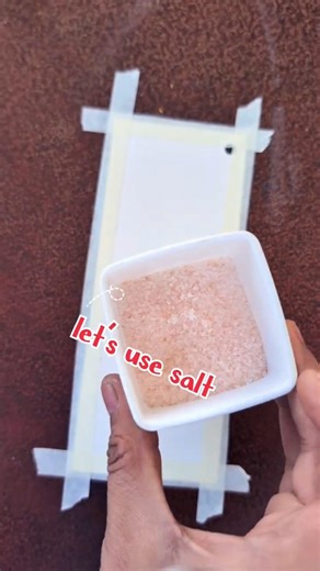 let's use salt 🧂#artshorts #salt #shorts #easy #watercolor #viralshort