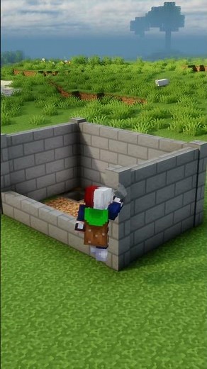 Minecraft Easy Iron Farm!#shorts