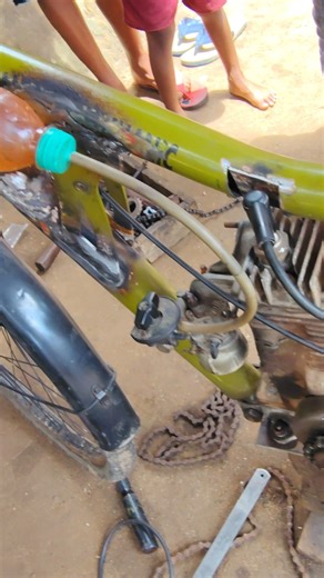 First Engine Start 🔥 | Bicycle to Motorcycle Project Part 9 | Homemade Bike Test Run