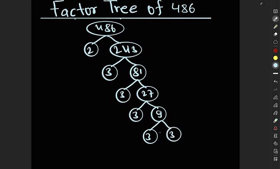 Factor Tree of 486 l Tree Factor of 486