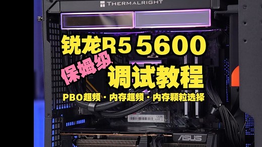 【硬件科普】5600全新超频教程及装机分享，适应各项大雷体质