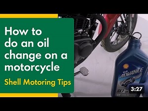 How to do an oil change on a motorcycle | Shell Motoring Tips