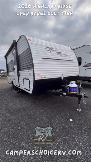 Family adventures start here! 👨‍👩‍👧‍👦 The Highland Ridge Open Range Colt 17BH is the ultimate lightweight bunkhouse. This compact camper sleeps the whole crew (bunks included! 🛌) but is light enough to be towed by many SUVs. It’s affordable, easy to handle, and ready for your first trip of the year! 🌲🔥 Bring the family to see it at Camper's Choice RV! 👇 🔗 www.camperschoicerv.com #OpenRange #HighlandRidge #CampersChoiceRV #Bunkhouse #FamilyCamping #TravelTrailer #RVLife | Camper's Choice