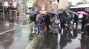 8.3K views · 124 reactions | Umbrellas essential in Sydney today A SEVERE WEATHER WARNING in place for heavy rain which may lead to flash flooding this evening and early Thursday morning. 100mm of rain is likely. | ABC Sydney | Facebook