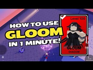 SHOWCASING GLOOM + HOW TO USE ABILITIES ON GLOOM! | ROBLOX DEATH BALL