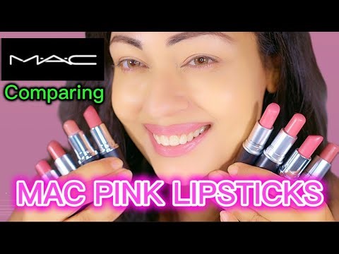 MAC LIPSTICKS @maccosmetics - COMPARING, SWATCHING ON 2 DIFFERENT SKIN TONES NEED A DUPE FOR “FAUX”