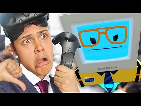 I GOT FIRED FROM MY OFFICE JOB - Office Worker (Job Simulator Virtual Reality)