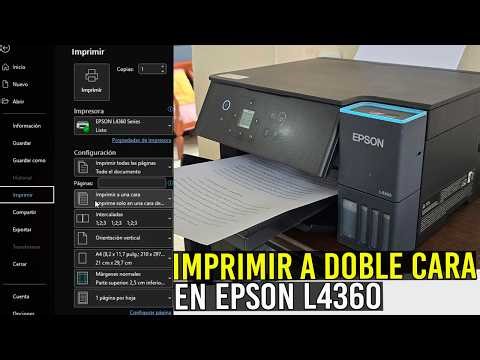 Cómo IMPRIMIR Automaticamente a DOBLE CARA en EPSON L4360/Muy Fácil.