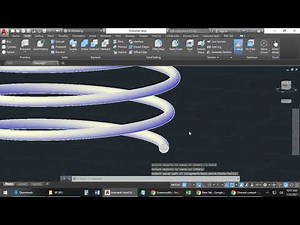 AutoCAD 3D - Sweep, Helix, Springs, Threads