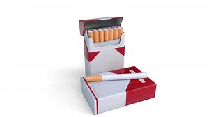 cigarette on cigarette box