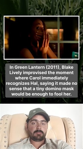 In Green Lantern (2011), Blake Lively improvised the moment where Carol immediately recognizes Hal