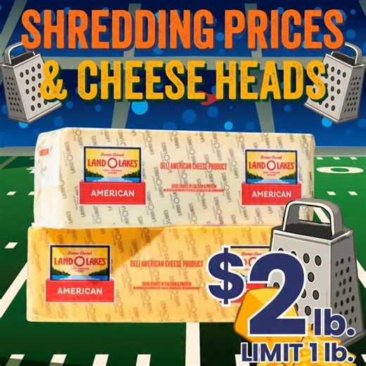 We are shredding prices and cheese heads! Don’t miss out on our Thursday (1/8) flash sale! | Jewel-Osco