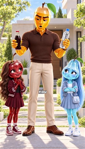 WHY CAN’T SHE DRINK COLA? 😳 #ai #aistory #fruitstory #fruitdrama #tiktokgrowthchallenge