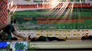 Interpretative dance of NAC-HMC employees during the culmination of the Philippine Environment Month celebration at the Provincial Convention Center last June 30, 2016. Members of the group are: GSP Technician Yolando Austria Paredo, IT Assistant Kris Salem Abatayo, Mine Statistician Juvy Geonson Tiglay, Property Clerk Florecil Rebulos and COBP coordinator Mai-Mai Gergio Becera. #NACCares #HinatuanMiners #ResponsibleMining #EnvironmentMonth #EnviMonth #InterpretativeDance Video credit: Jomer Tia