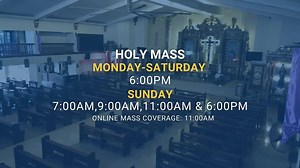 Welcome to Our Lady of Hope Parish! Updated Holy Mass Schedule Monday - Friday: 6:00 PM Saturday (Anticipated): 6:00 PM Sunday: 7:00AM, 9:00AM, 11:00AM & 6:00PM * Online Mass Coverage: 11:00AM * Online Registration: https://olhpmedia.com/register Parish Office: Monday - Sunday: 9:00AM-12:00NN, 2:00PM-7:00PM Contact No.: Smart: 0919 994 4952 Globe: 0995 441 8055 Email: olhopeparish@gmail.com Website: https://olhpmedia.com #OLHPMedia | Diocesan Shrine of Our Lady of Hope Parish