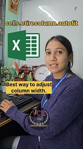 3.2K views · 1K reactions | Column adjust in Excel best trick #msexcel #excel #exceltraining #exceltutorial #computer #teaching #eduaction #vanyaclasses #reelsinstagram #reelsfb | Vanya Classes | Facebook