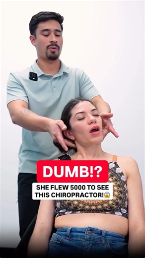 Dr. Alex Tubio D.C 🇵🇭 on Instagram: "How far would YOU Travel for This⁉️😱 She traveled 5,000 miles just to see a chiropractor because nobody could get her neck to crack. Neck pain and back pain had been making life miserable so she needed to get it relieved. Watch as this first chiropractic adjustment gives her the pain relief that she needed in this satisfying video. Her reaction to these adjustments are priceless. #BackPain #NeckPain #Chiropractor #Chiropractic #painrelief"