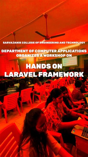 MCA Department SCET on Instagram: "📣 Workshop Day = Skill Upgrade Day! 🎉 From concepts ➡️ code ➡️ confidence 💻🔥 Our Hands-on Laravel Workshop was packed with learning, practice, and amazing student energy! 👨‍🏫 Session by: Mr. Apurv Patel 📍 MCA Lab | SCET Proud to see students building real Laravel logic for their projects 💪 This is what learning by doing looks like! #sarvajanikuniversitysurat #firstyearmca #scetmca #scet #workshop #laravel"