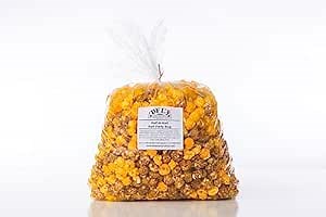 Bulk Gourmet Popcorn (Serves 9-12) - Old Fashioned Style (Half Cheese Popcorn & Half Caramel Popcorn Mix)