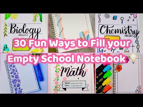 30+ School Notebook Decoration Ideas 📚| Pinterest Inspired
