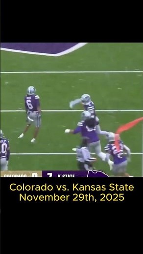 Colorado vs. Kansas State - November 29th, 2025