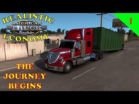 American Truck Simulator Realistic Economy Ep 1 Driving for others to start