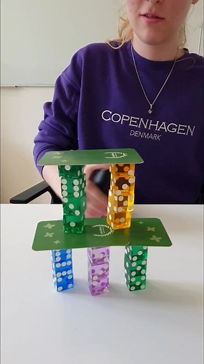 Dice Stacking pyramid!!! 🎲 #dicestacking #dicestack #trickshot #dice #würfel #fy
