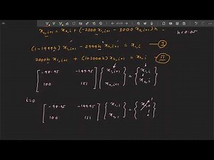 Lecture 11f: Example Problem to solve System of ODEs using Implicit Euler's Method