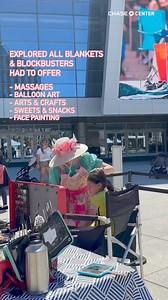 Enjoyed the SF sunshine and a movie out in the plaza today at Blankets & Blockbusters 🎥 Thanks for coming out to celebrate Mother’s Day with us in Thrive City! | Chase Center