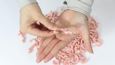 HUHOLE Pegboard Plastic Hooks, Pink, Designed for 1/4" Metal Pegboard Panel, 100PC