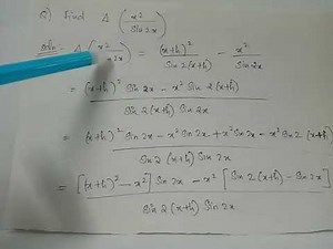 problem 1: forward difference operator