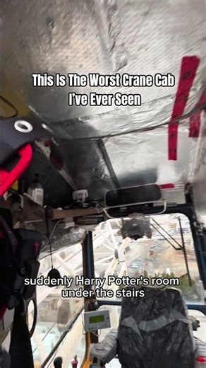 Is this the worst crane cab you’ve ever seen? 😂