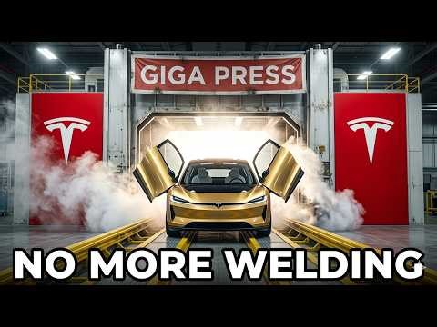 Tesla's 50,000-Ton Giga Press Is Now Building the Cybercab — And Welding Is Gone Forever