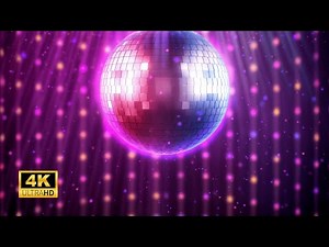 4K Disco Ball Visuals | Vibrant Party Lights & Retro Vibes for Background Ambience