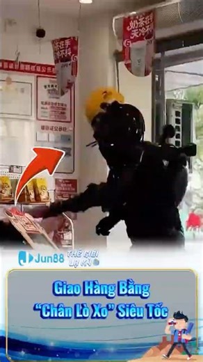 Giao Hàng Bằng “Chân Lò Xo” Siêu Tốc #thegioilaky #khampha