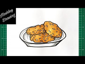 How to Draw Anzac Biscuits - Anzac Day Drawing