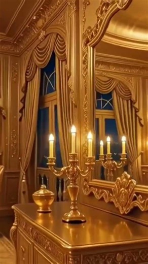 You Sleep in a Solid 24K Gold Bed 👑✨#shorts