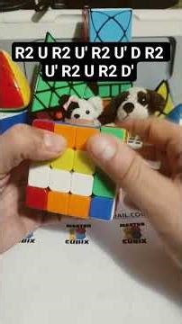 How to solve the parity of a 4x4 cube using the T-algorithm. How to memorize it.#shorts